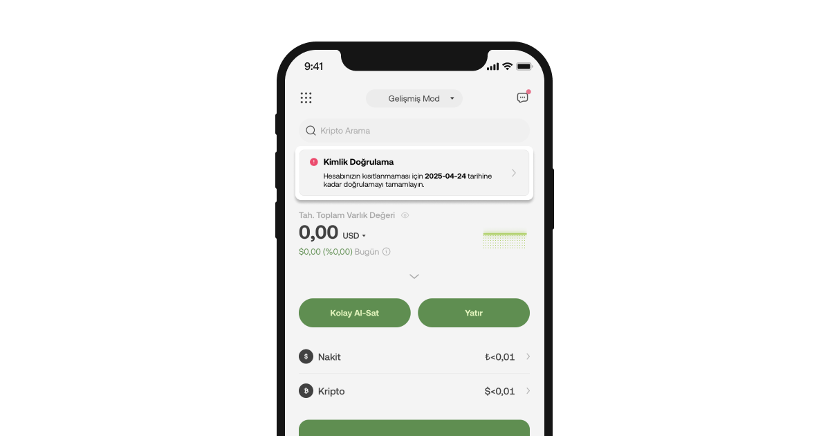 KYC uyarı