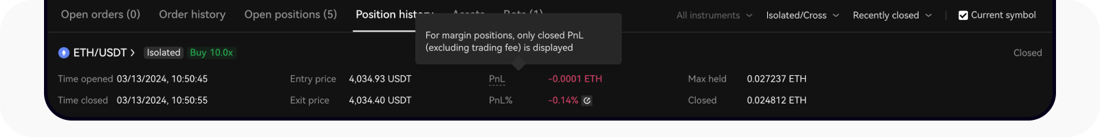 CT-web-margin trading-realized PnL details