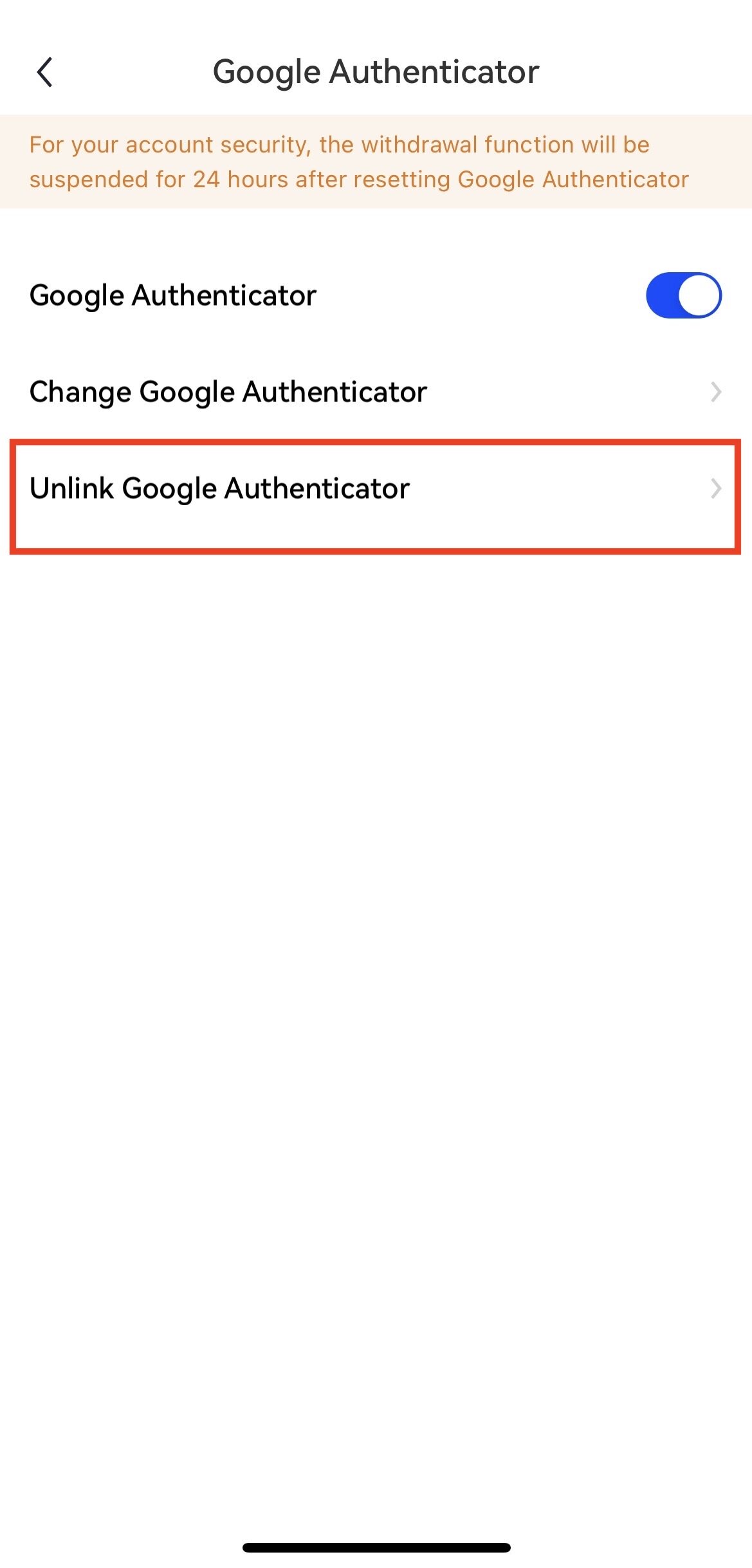 วิธียกเลิกการเชื่อมโยง Google Authenticator (แอป) | Okx
