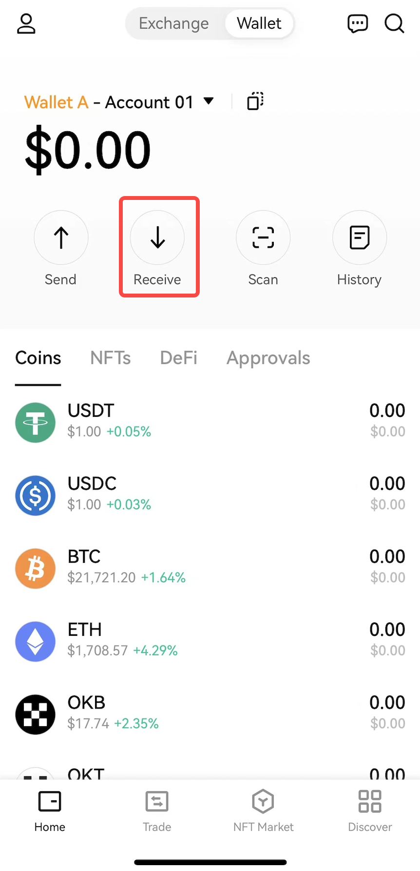 How to use the Aptos network on OKX Wallet? (App) | OKX