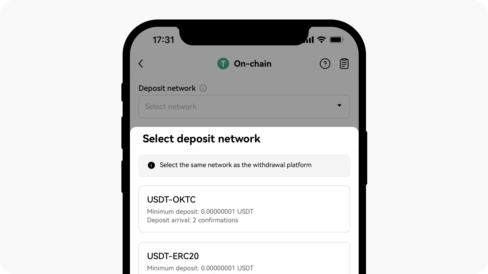 CT-app-tr-EN-deposit-select deposit network