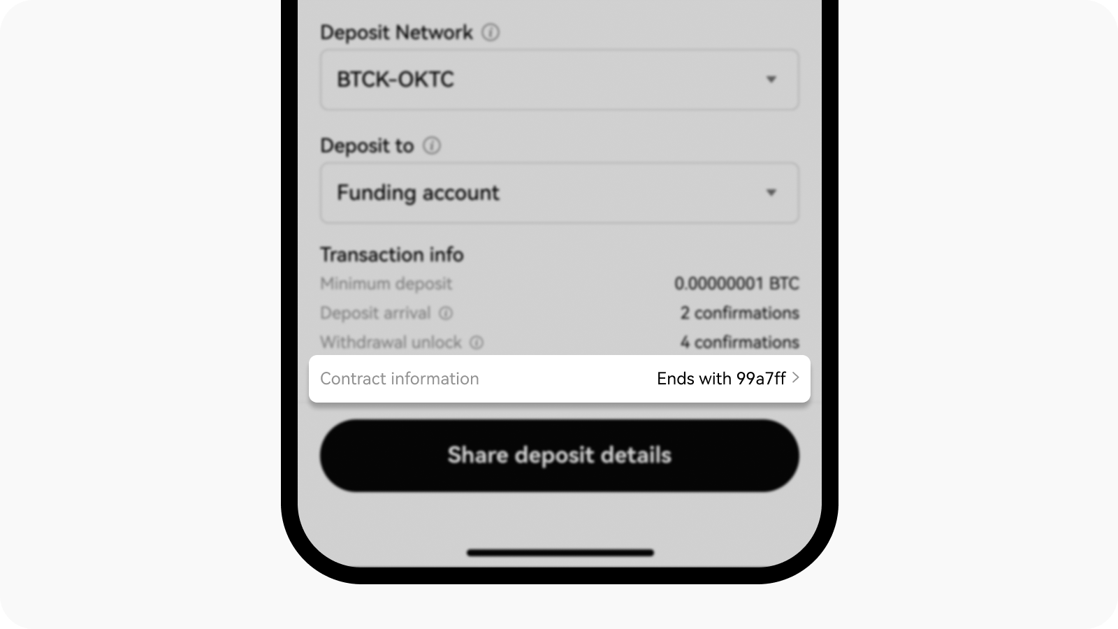CT-app-deposit on chain view contract address
