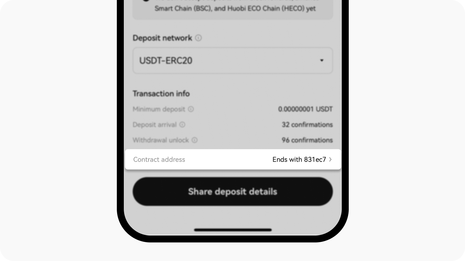 CT-app-deposit on chain view contract address