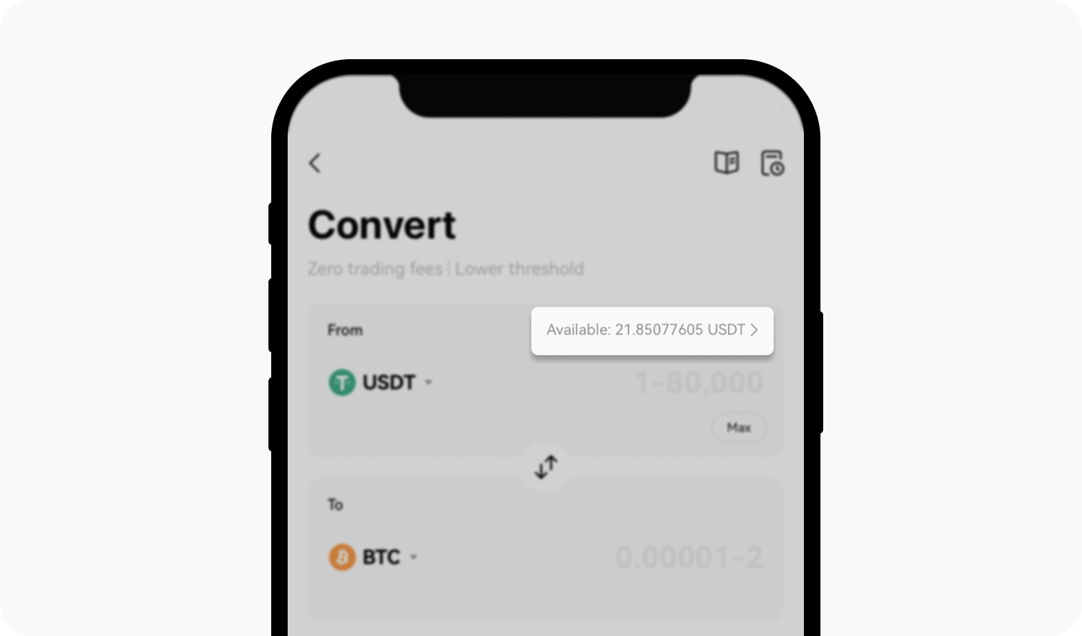 CT-app-deposit crypto to use convert