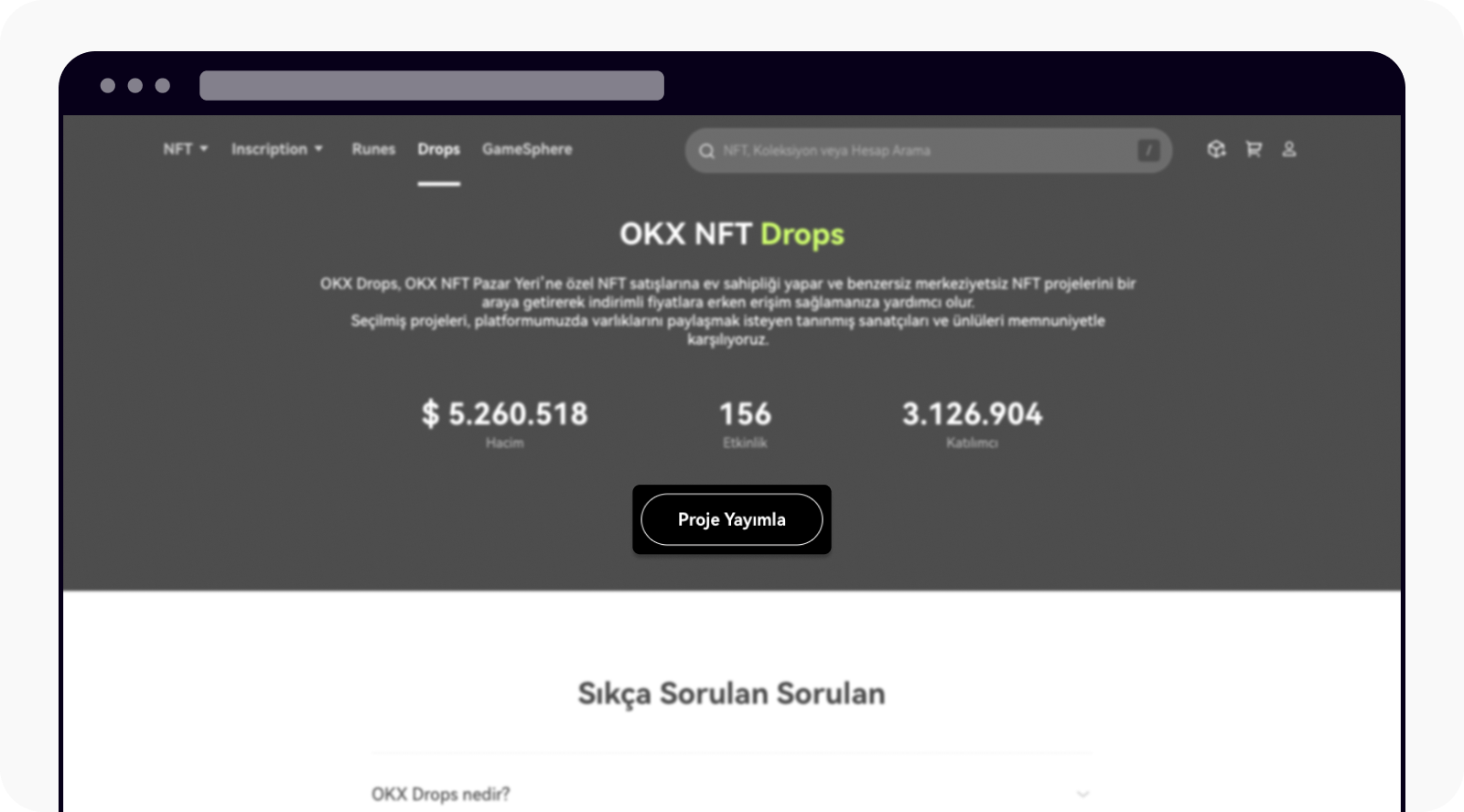 Apply to be an issuer in OKX/OKX TR drops on web