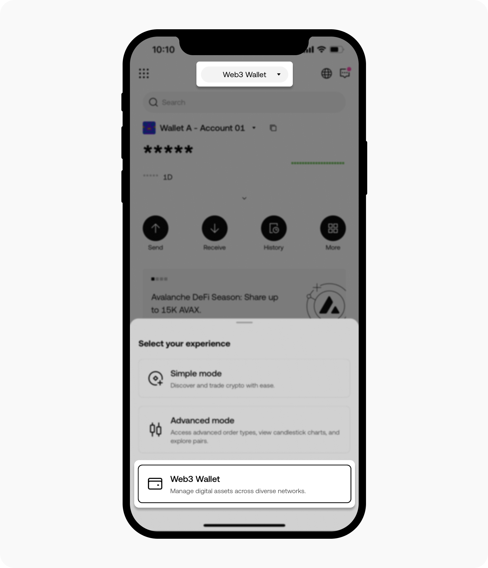 Open Web3 wallet on OKX TR app