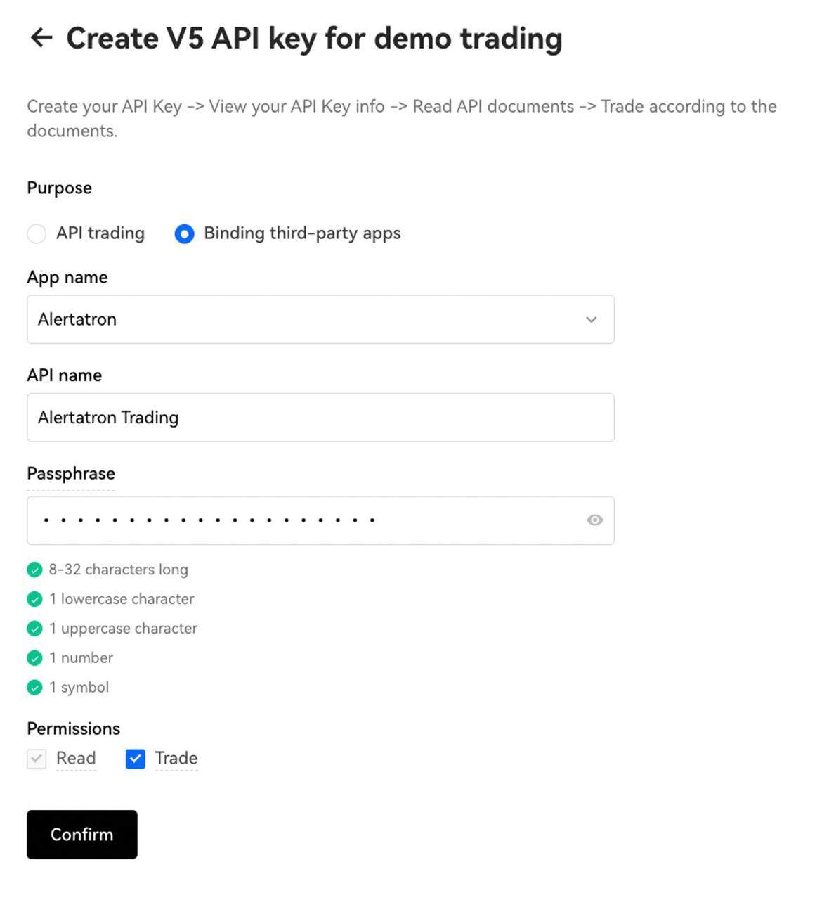 1280X1280create v5 api key for demo trading