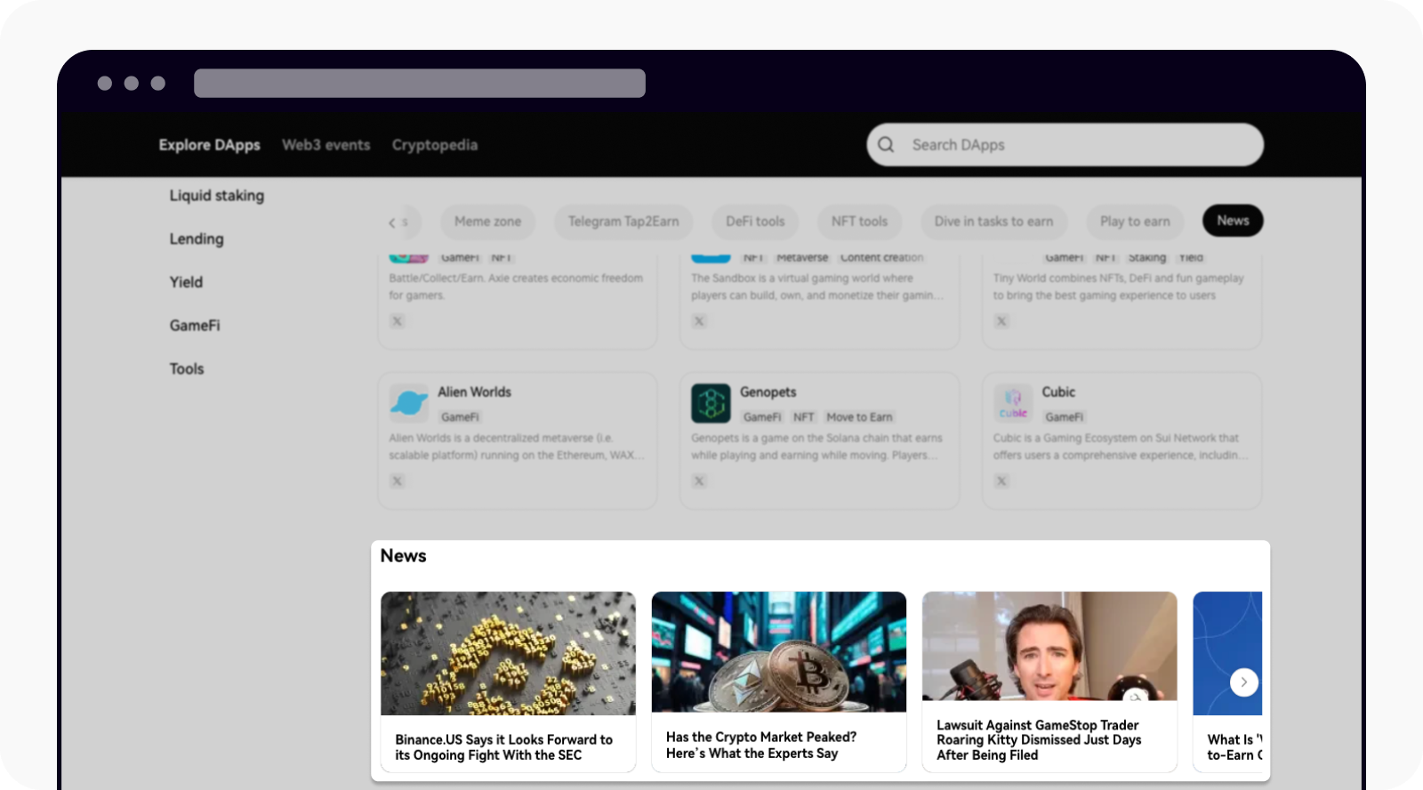 View news in Discover on OKX TR web