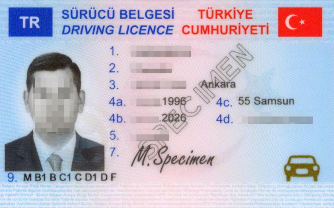 TR-Driving license-photo side