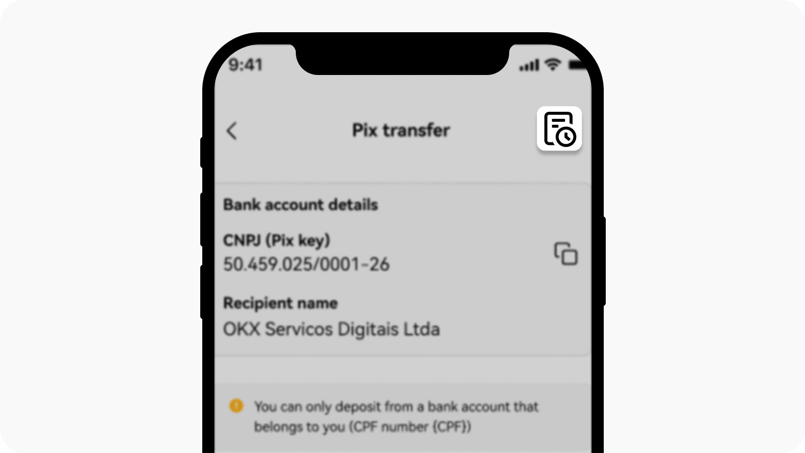 CT-app-cash deposit-BRL transfer history