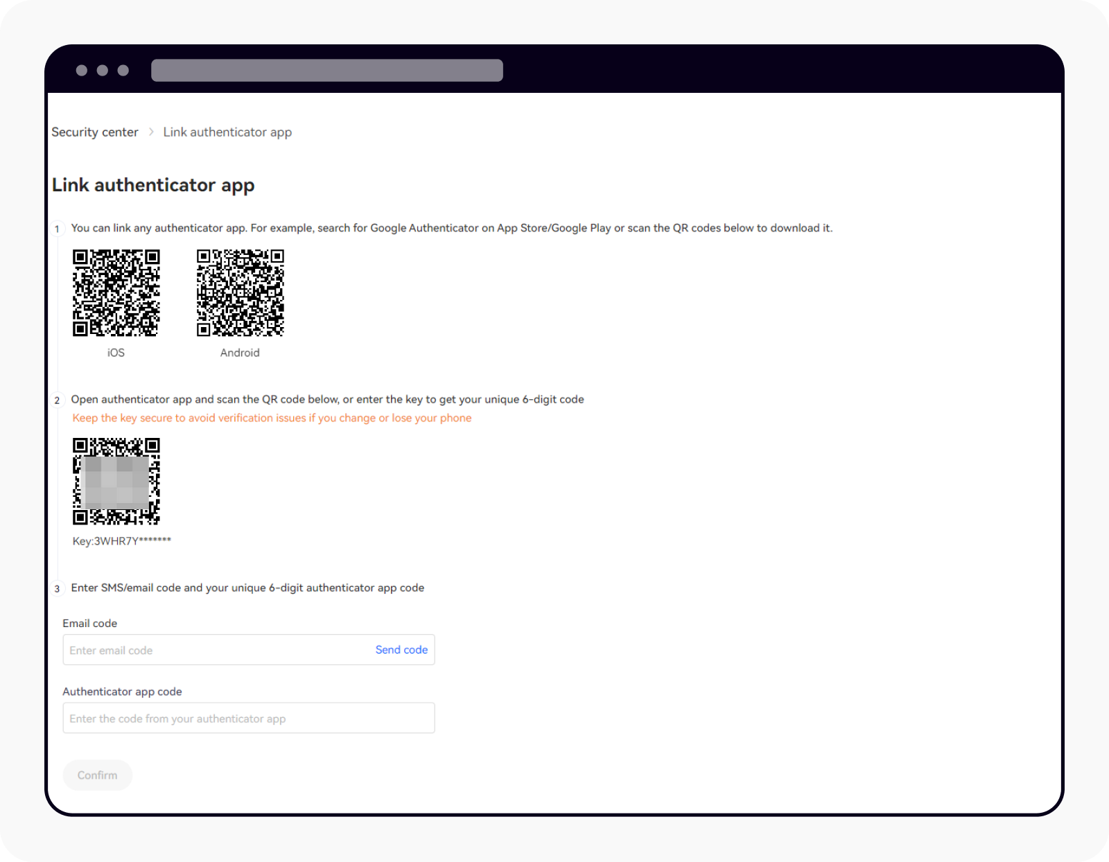 Onlyfans authenticator code
