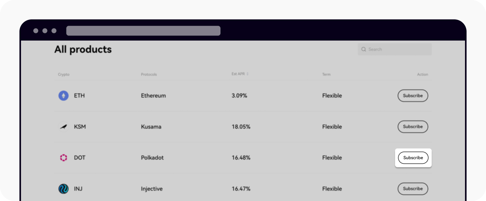 CT-web-tr-EN-on chain earn-subscribe token