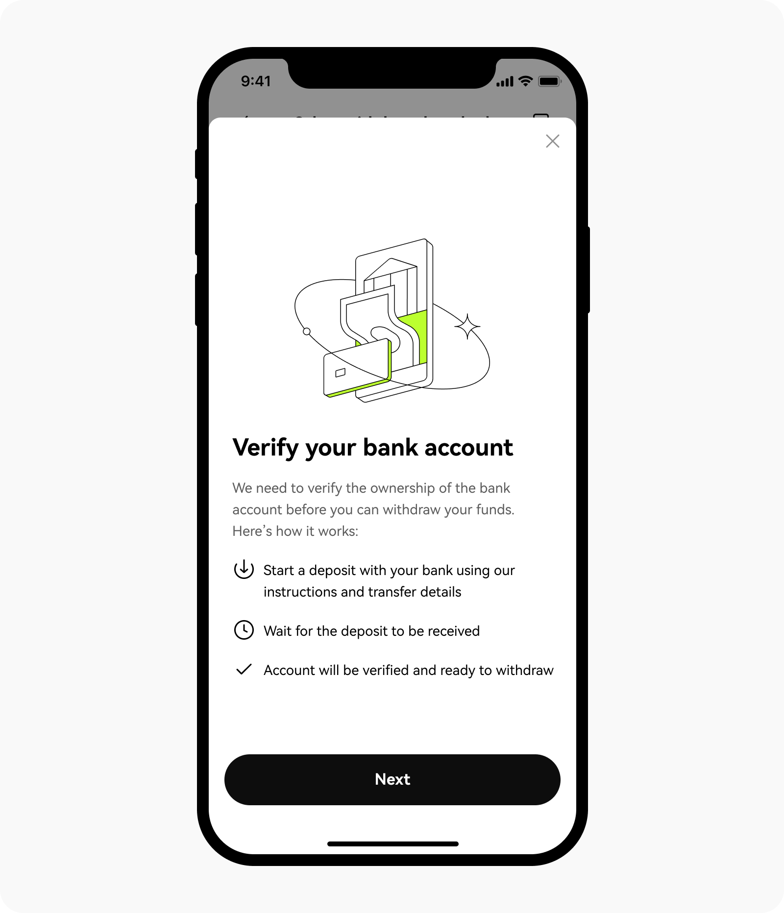 Verify your bank for the first time withdrawal on OKX app