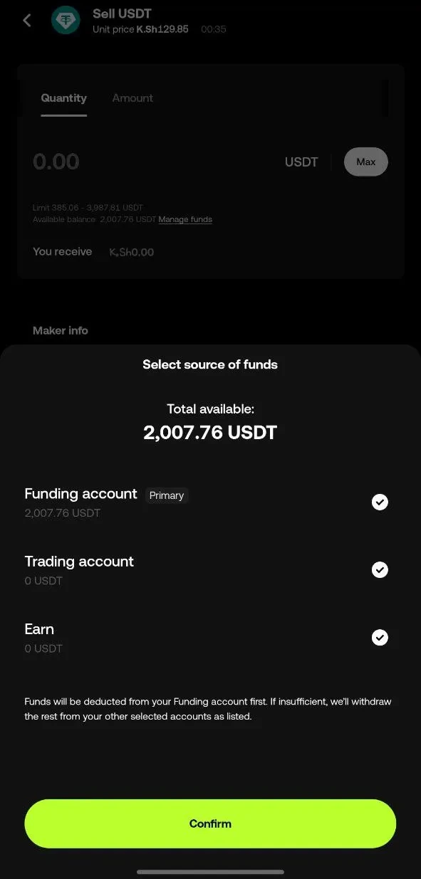 [Screenshot 13: Transfer page to Funding Account]