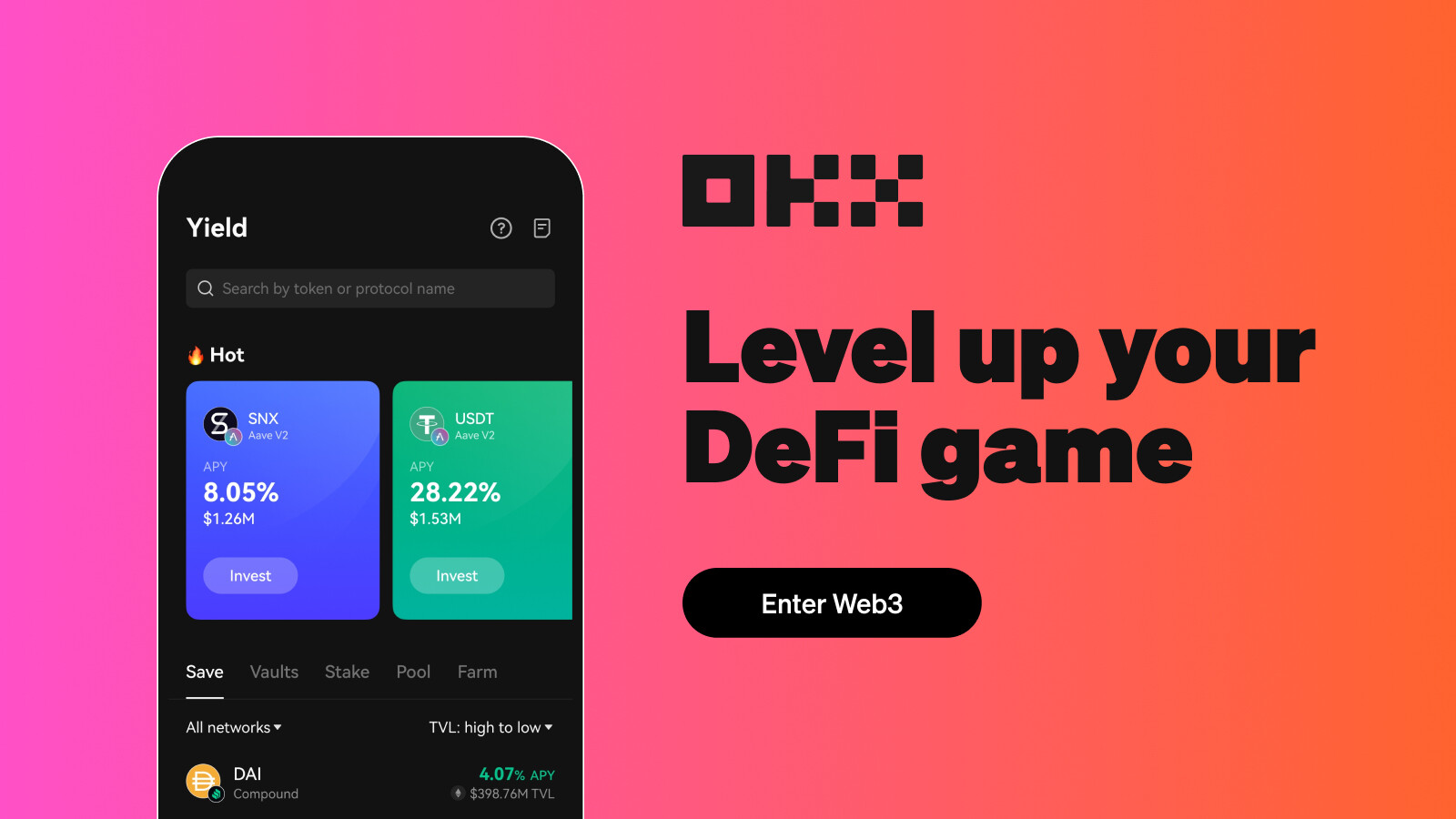 OKX Web3 Yield – A better way to DeFi