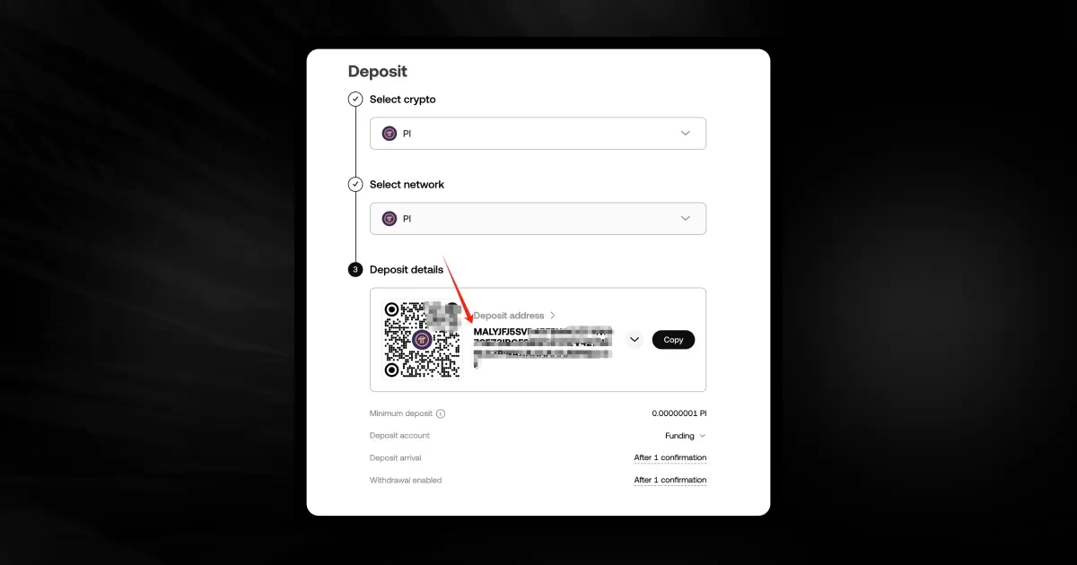how to deposit pi in okx