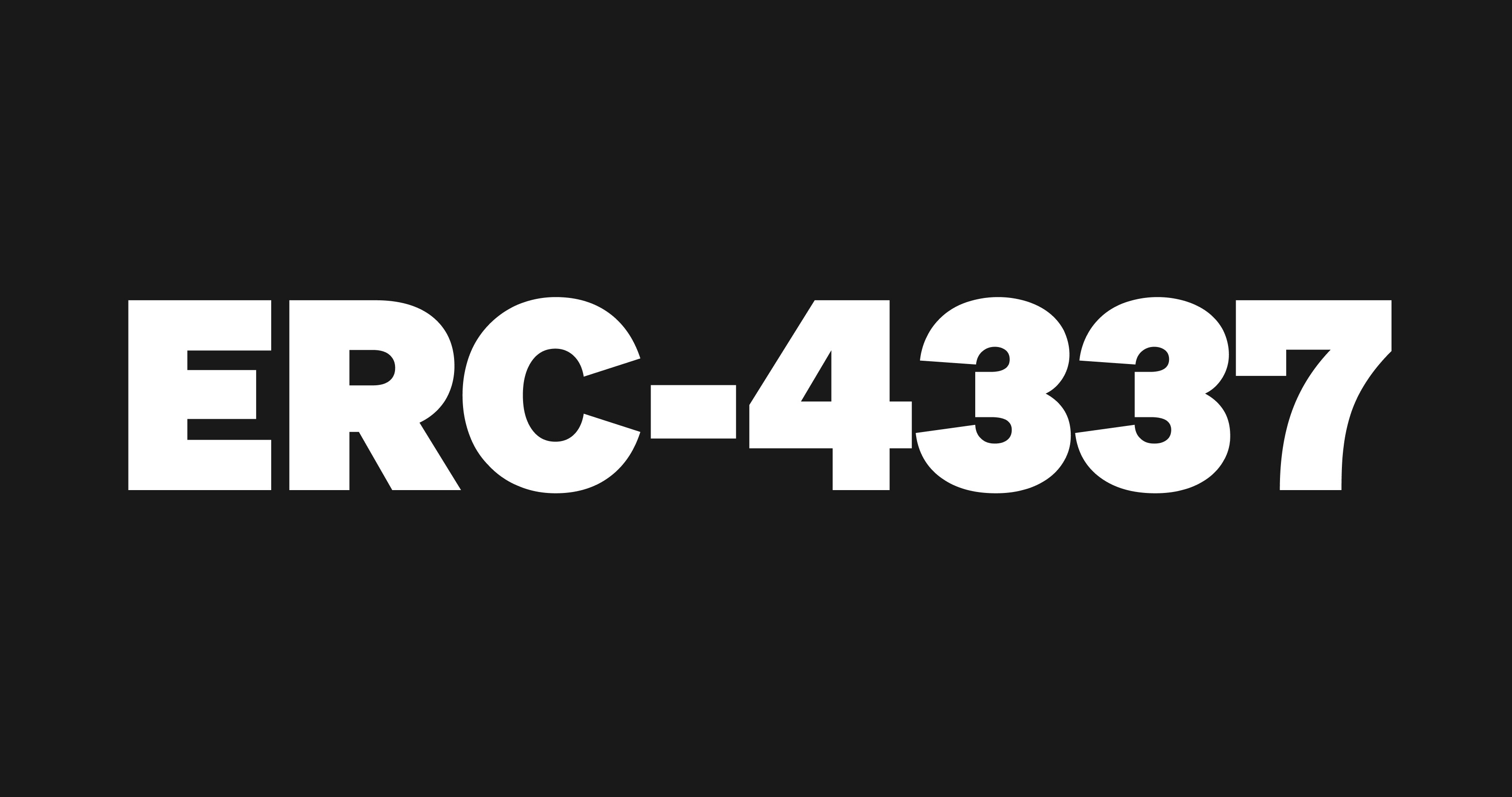 Introducing ERC-4337 and account abstraction: Ethereum's game-changing new standard