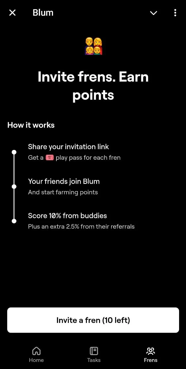 Blum referral system