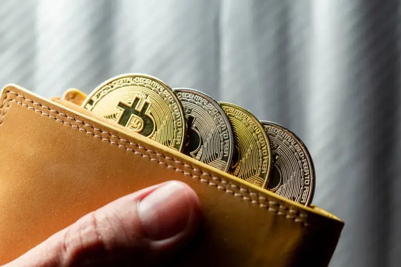 Uma carteira de bitcoin