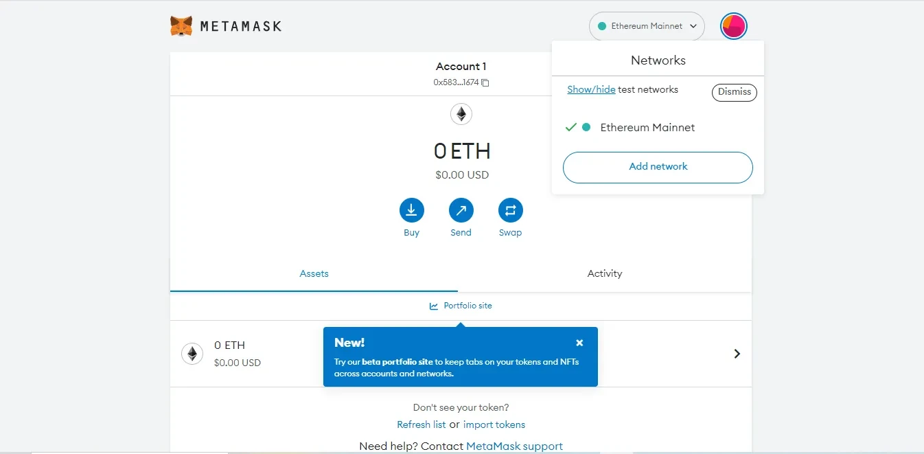 MetaMask Arbitrum Network