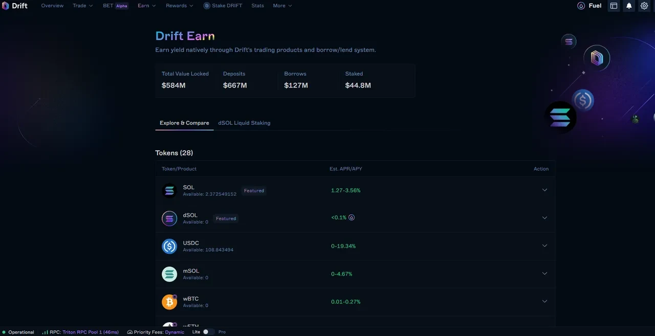 Drift earn