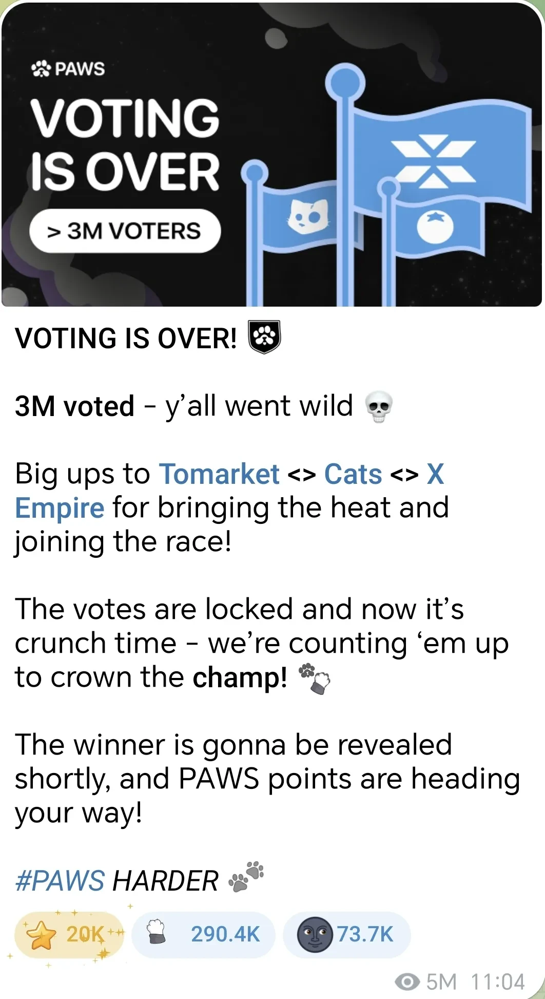 PAWS voting