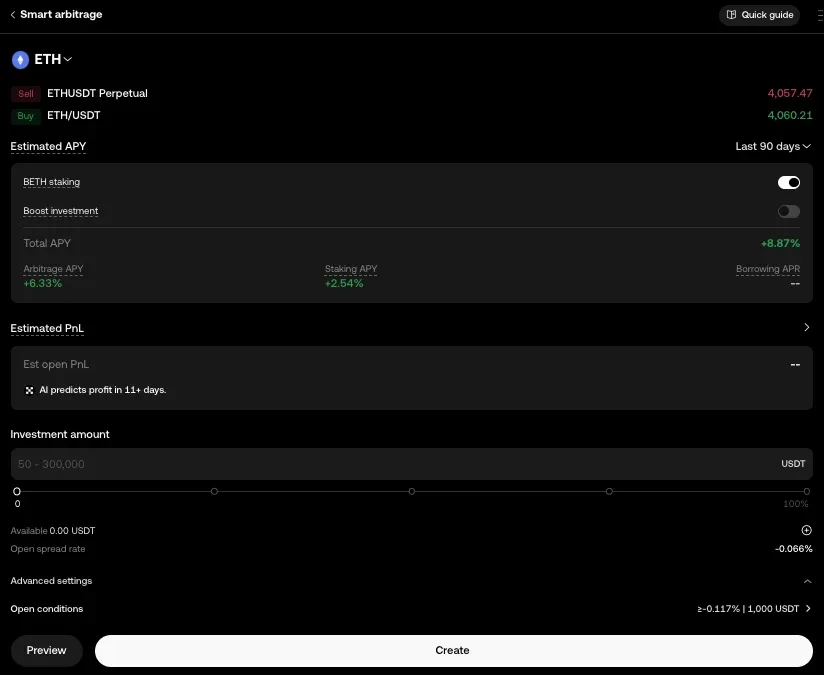 one click on smart mode