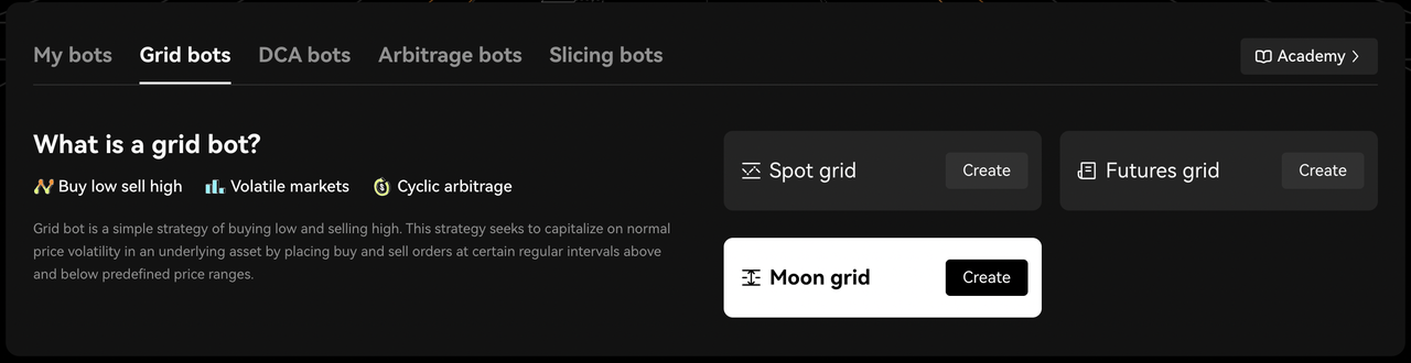 Moon grid trading bot