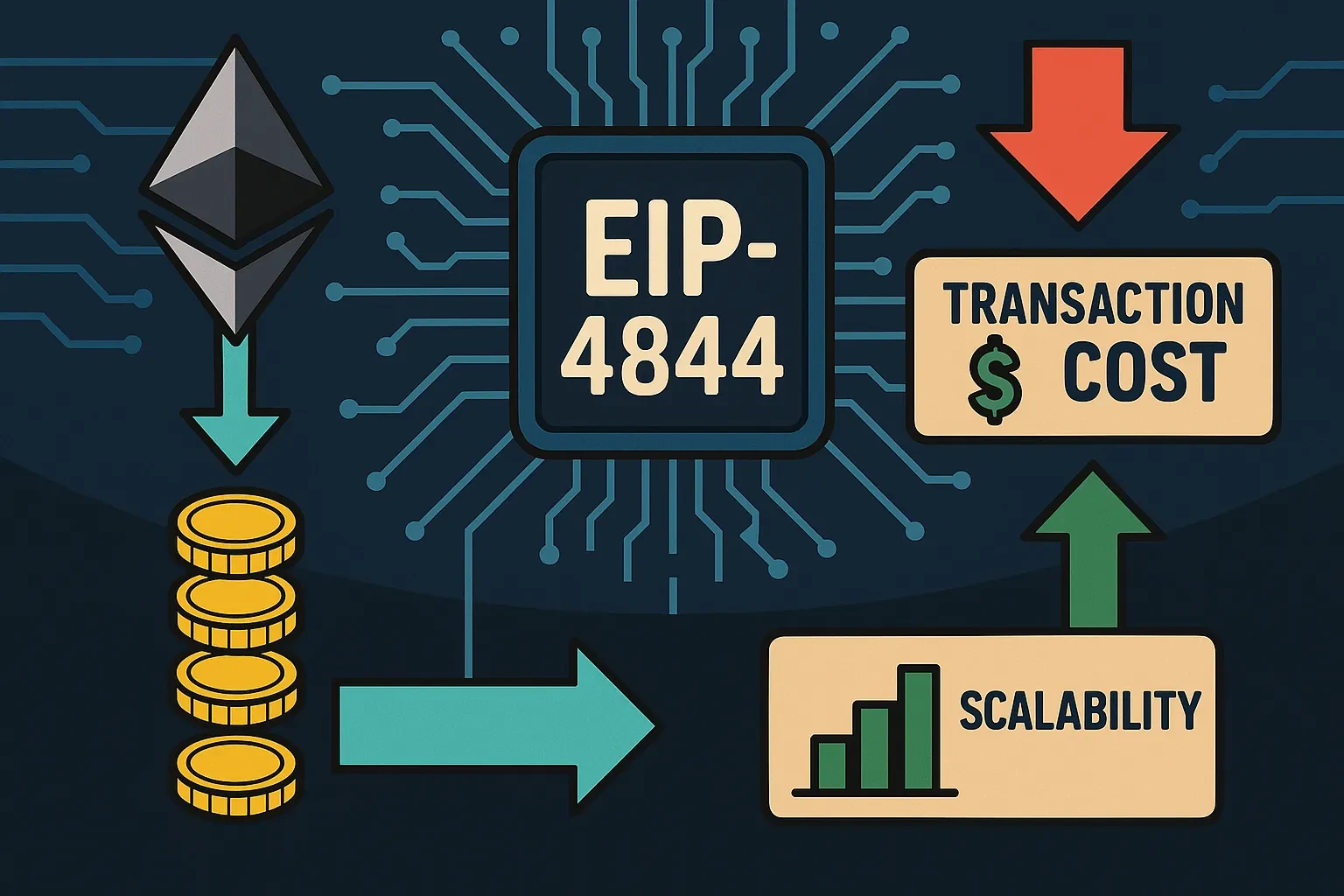 EIP-4844 對加密貨幣交易費用與擴容效益的直接影響