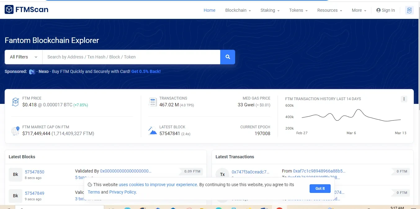 Fantom Okx Metamask