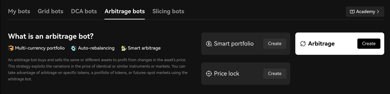Arbitrage trading bot