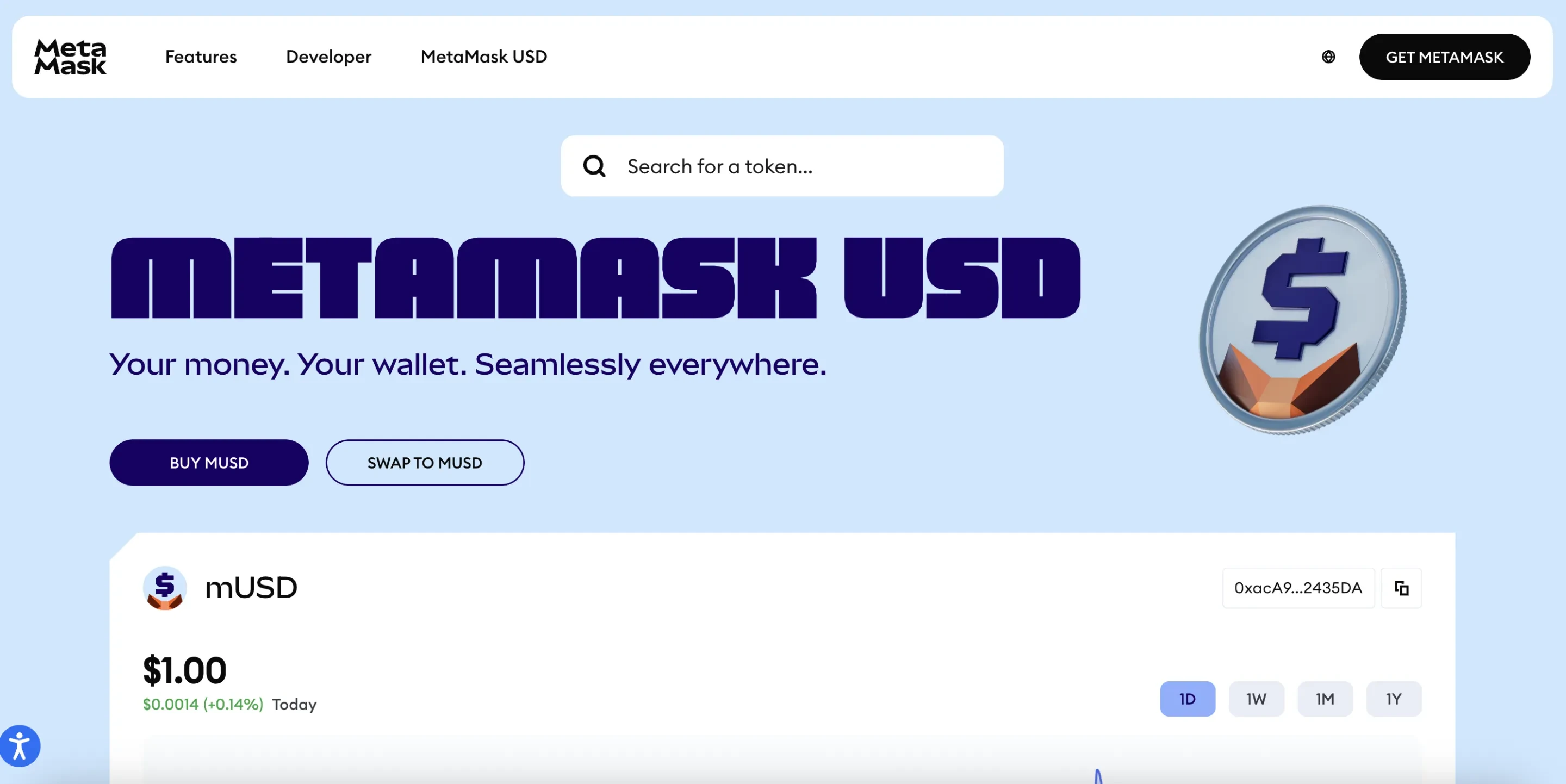 MetaMask USD