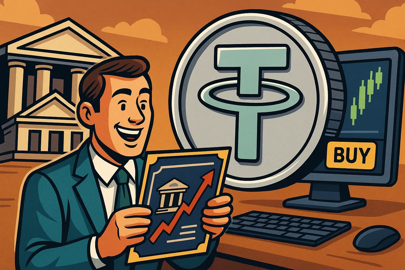 穩定幣 USDT 股票交易：加密貨幣金融的關鍵創新