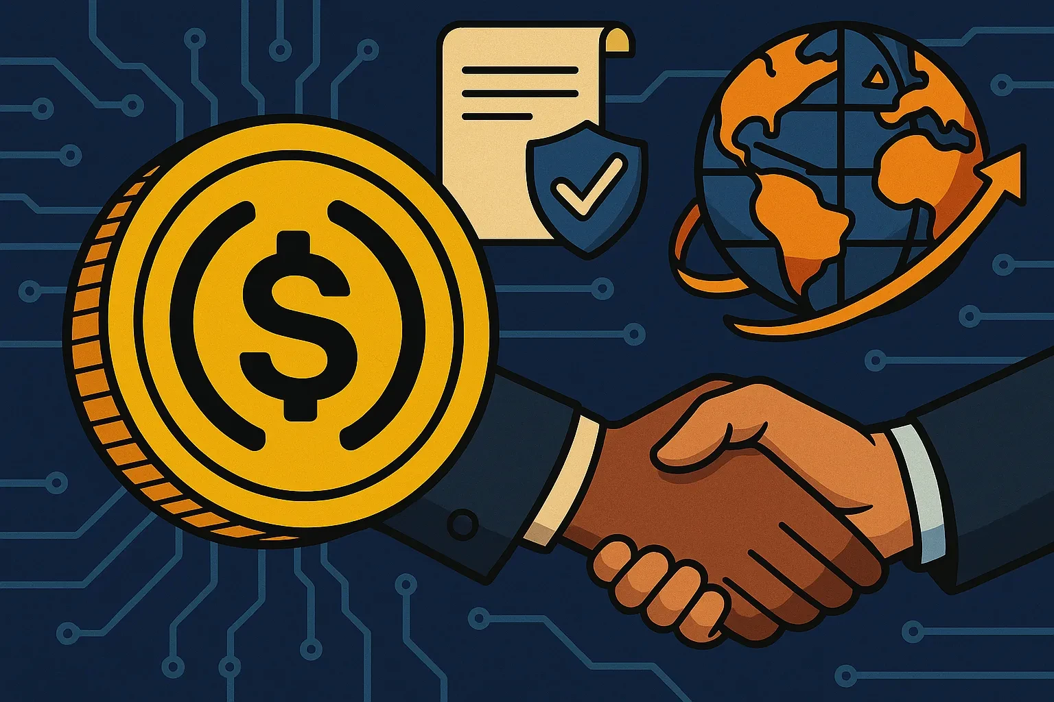 USDC 的加密貨幣市場地位：法規、合作與全球支付