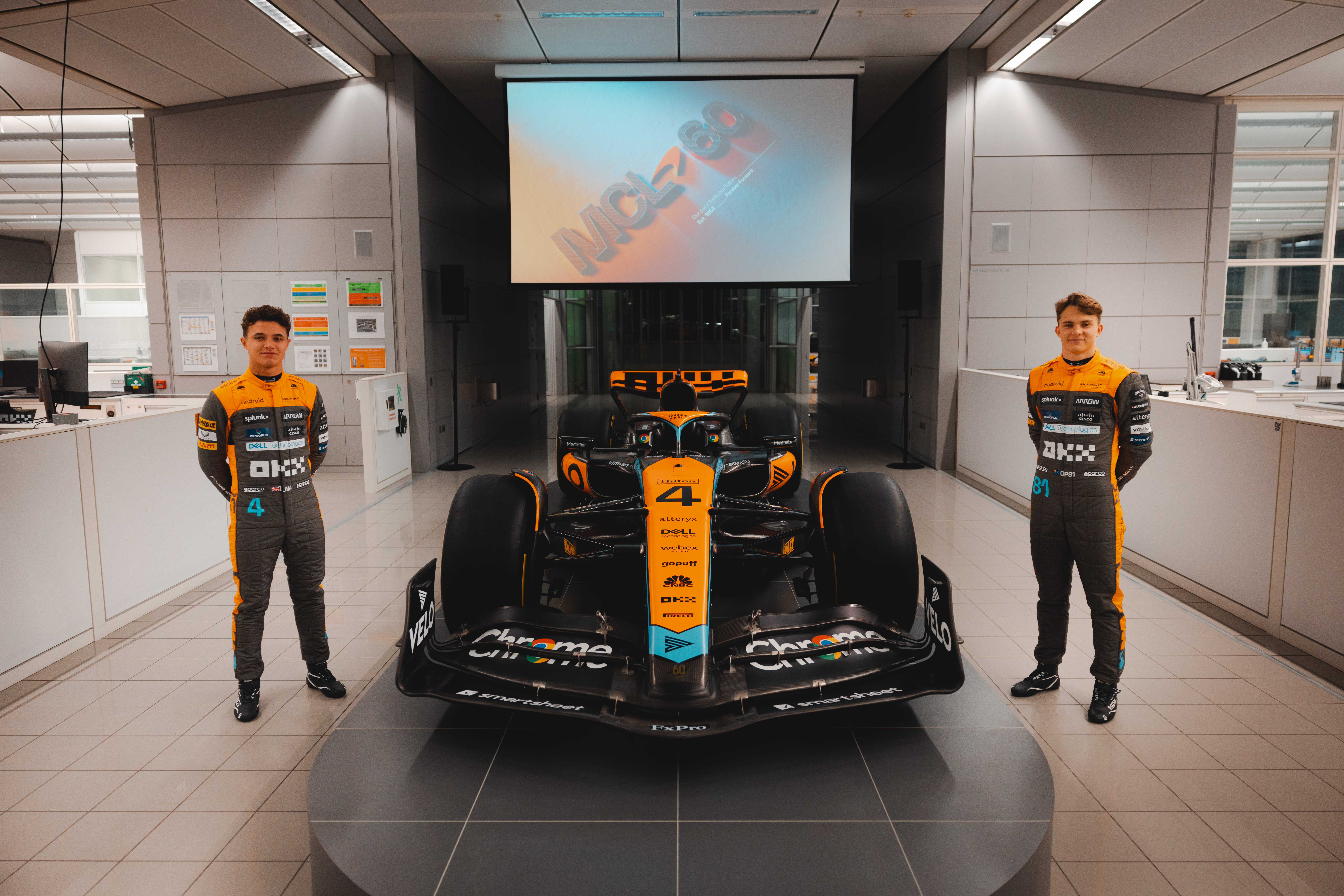 OKX McLaren livery front presentation