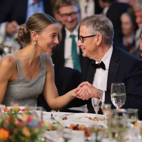 Ghislaine Maxwell with Bill Gates