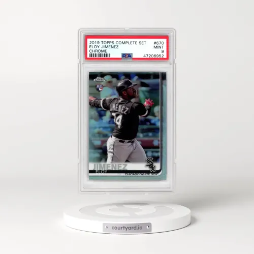 2019 Topps Complete Set #670 Eloy Jimenez - Chrome (PSA 9 MINT)