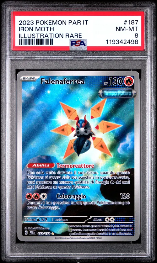 2023 #187 Iron Moth PSA 8 Italia