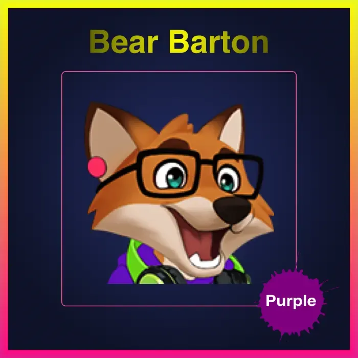 Bear Barton (Purple) #607