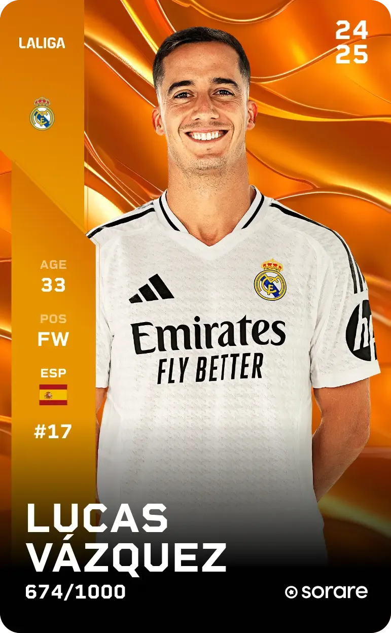 Lucas Vázquez 2024-25 • Limited 674/1000