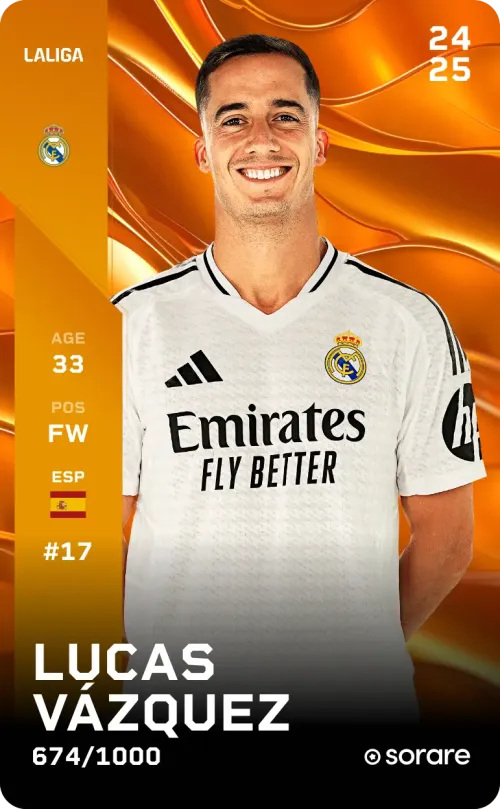 Lucas Vázquez 2024-25 • Limited 674/1000