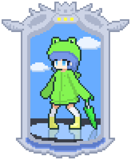 Frog Raincoat Girl #12