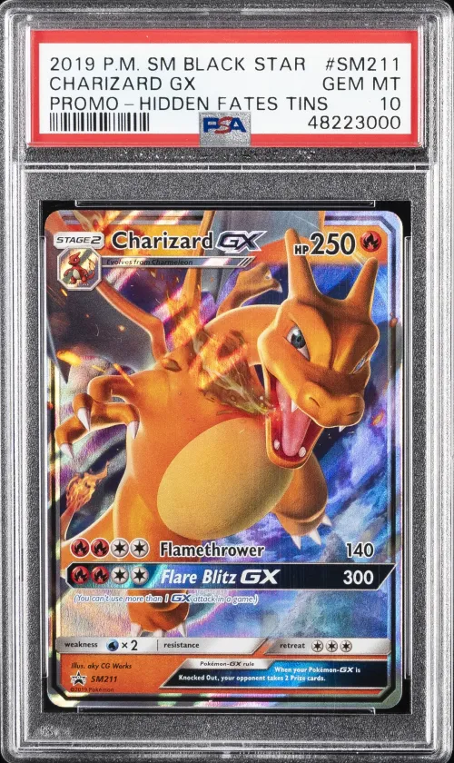 2019 #SM211 Charizard GX PSA 10