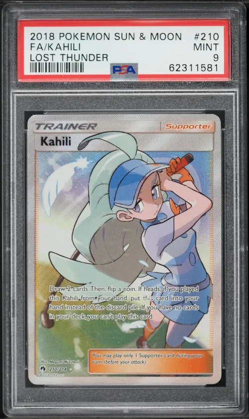 2018 #210 Full Art/Kahili PSA 9 