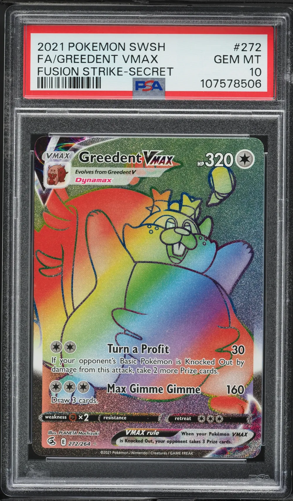 2021 #272 Full Art/Greedent Vmax