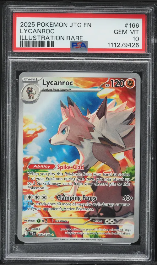 2025 #166 Lycanroc PSA 10 Jtg EN