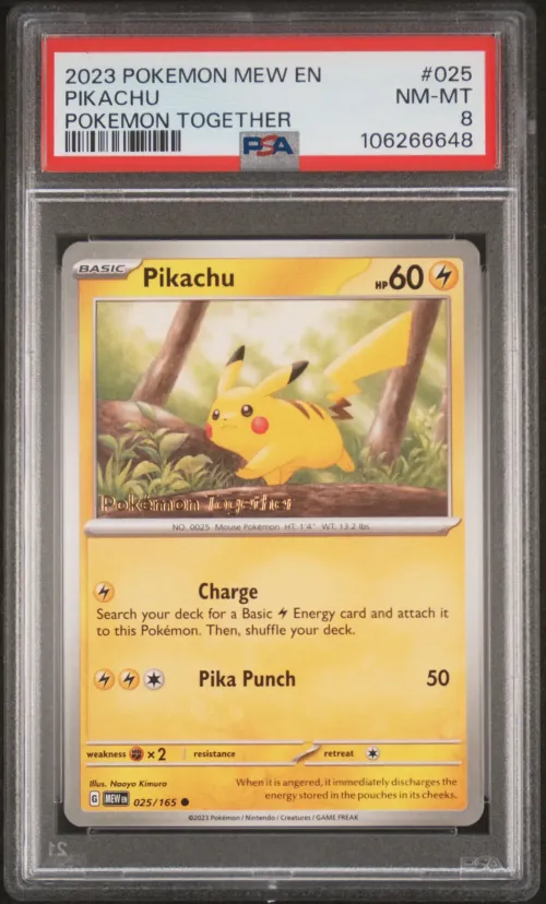 2023 #025 PIKACHU PSA 8 POKEMON