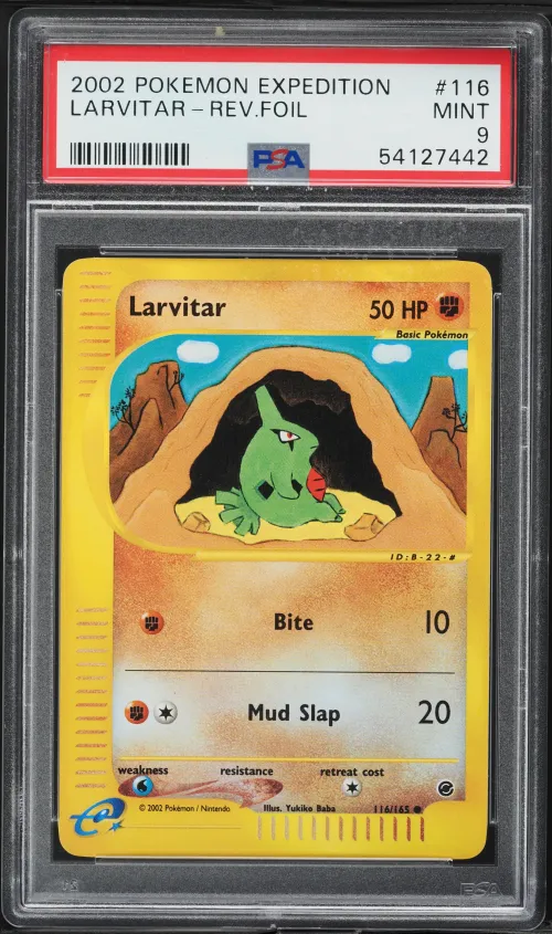 2002 #116 Larvitar-Reverse Foil 