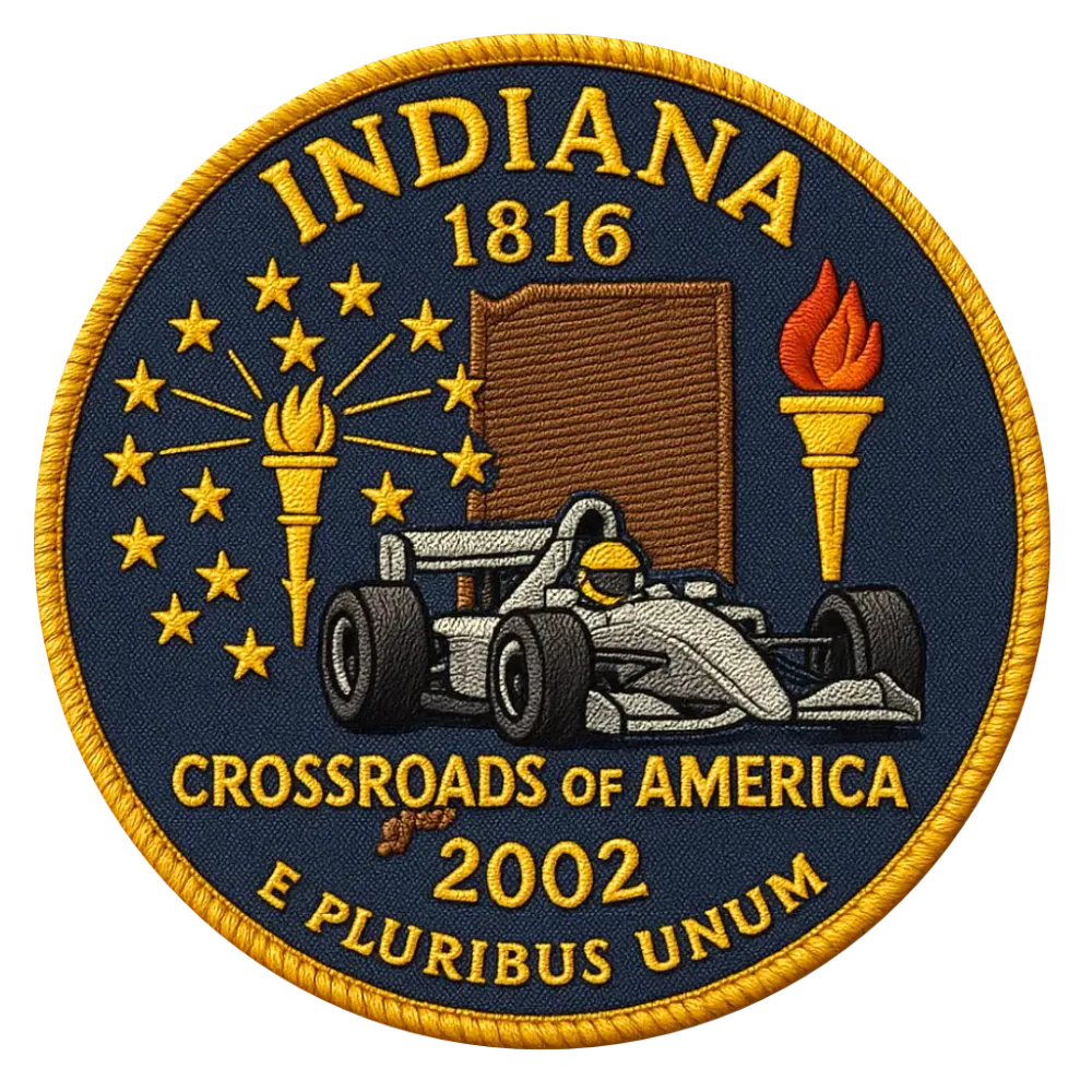 19/56 Indiana State Quarter Patch  #19