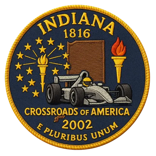 19/56 Indiana State Quarter Patch #19